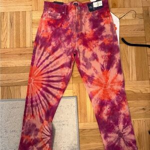 GAP Purple and Orange Tie-Dye Pants NWT